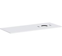 Plan de Toilette Hansgrohe Xilesa E 1375/550, percé à droite, pour vasque sans trou de robinet Blanc mat 54279700