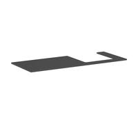 Plan de Toilette Hansgrohe Xilesa E 1375/550, percé à droite, pour vasque à poser Gris ardoise mat 54273760