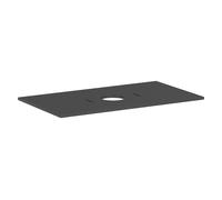 Console Hansgrohe Xilesa E 54276760, découpe centrale, sans trou pour robinetterie, 980 x 550 mm, gris ardoise mat