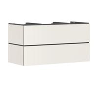 hansgrohe Xilesa E meuble sous-lavabo, 2 tiroirs, pour console découpe au centre, 1180x550x620mm, 54303780, Couleur: Beige sable mat