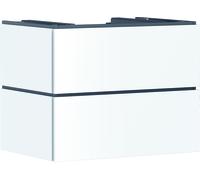 hansgrohe Xilesa E meuble sous-lavabo, 2 tiroirs, pour console découpe au centre, 780x550x620mm, 54299700, Couleur: Blanc mat
