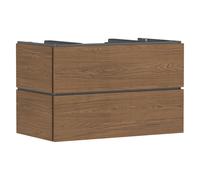Meuble sous-vasque Hansgrohe Xilesa E 54301550 2 tiroirs sans PushOpen, 980 x 550 mm, chêne cachemire