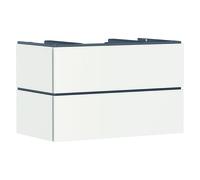 hansgrohe Xilesa E meuble sous-lavabo, 2 tiroirs, pour console découpe au centre, 980x550x620mm, 54301780, Couleur: Beige sable mat
