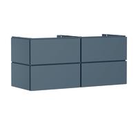 hansgrohe Xilesa E meuble sous-lavabo, 4 tiroirs, pour console découpe au centre, 1375x550x620mm, 54305760, Couleur: Gris ardoise mat