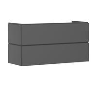 hansgrohe Xilesa E meuble sous-lavabo pour lavabos, 2 tiroirs, 1180x470x620mm, 54264760, Couleur: Gris ardoise mat