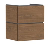 hansgrohe Xilesa E meuble sous-lavabo pour lavabos, 2 tiroirs, 530x470x620mm, 54252550, Couleur: Chêne Cachemire