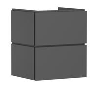 hansgrohe Xilesa E meuble sous-lavabo pour lavabos, 2 tiroirs, 530x470x620mm, 54252760, Couleur: Gris ardoise mat