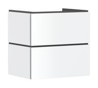hansgrohe Xilesa E meuble sous-lavabo pour lavabos, 2 tiroirs, 630x470x620mm, 54256700, Couleur: Blanc mat