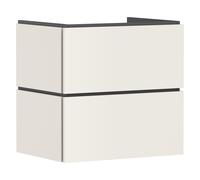 hansgrohe Xilesa E Meuble sous-lavabo pour lavabos, 2 tiroirs PushOpen, 630x470x620mm, 54294780, Couleur: Beige sable mat