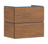 Meuble Pour Lavabo Encastrable Hansgrohe Xilesa E 680/470, 2 tiroirs, PushOpen Chêne Cachemire 54295550