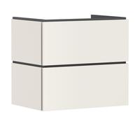 hansgrohe Xilesa E Meuble sous-lavabo pour lavabos, 2 tiroirs PushOpen, 680x470x620mm, 54295780, Couleur: Beige sable mat