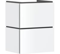 hansgrohe Xilesa E meuble sous-lavabo pour lave-mains, 2 tiroirs, 480x380x620mm, 54248700, Couleur: Blanc mat