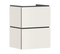 hansgrohe Xilesa E Meuble sous-lavabo pour lave-mains, 2 tiroirs PushOpen, 480x380x620mm, 54290780, Couleur: Beige sable mat