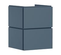 hansgrohe Xilesa E Meuble sous-lavabo pour lave-mains, 2 tiroirs PushOpen, 480x470x620mm, 54291760, Couleur: Gris ardoise mat