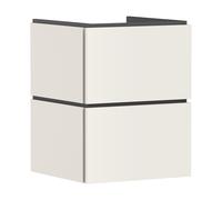 hansgrohe Xilesa E Meuble sous-lavabo pour lave-mains, 2 tiroirs PushOpen, 480x470x620mm, 54291780, Couleur: Beige sable mat