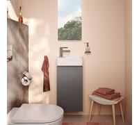 Hansgrohe Meuble sous-lavabo Xilesa E, charnière droite, 340×240×620 mm, gris ardoise mat