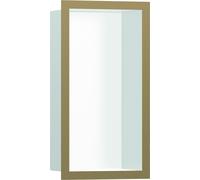 hansgrohe Niche murale XtraStoris 56096140 30x15x10cm, avec cadre design, blanc mat, bronze brossé
