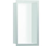 hansgrohe Niche murale XtraStoris 56096800 30x15x10cm, avec cadre design, blanc mat, optique inox