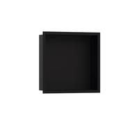 hansgrohe XtraStoris Individual Niche Murale Noir Mat avec Cadre Design 300x300x100 mm, 56098; Coloris: Noir Mat