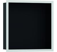 hansgrohe XtraStoris Individual Niche murale noir mat avec cadre design 300x300x100 mm, 56098700, Couleur: blanc mat