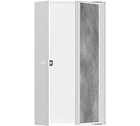 hansgrohe Niche murale XtraStoris 56082700 30x15x10cm, avec porte à carreler, blanc mat