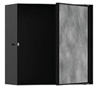 Hansgrohe Niche murale XtraStoris Rock 56091670 - 30×30×14 cm - porte à carreler - Noir mat