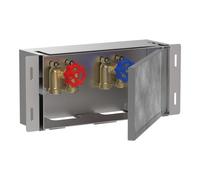 hansgrohe XtraStoris Rock - Niche murale aspect acier inoxydable