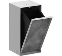 hansgrohe XtraStoris Rock - Poubelle salle de bain encastrée avec porte carrelée, Niche murale 300 x 150 x 140 mm, Poubelle WC, Accessoires salle de bain, Blanc mat, 56063700