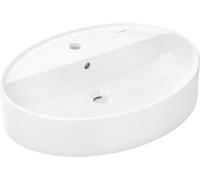 hansgrohe Xuniva D lavabo à poser, SmartClean, avec trop-plein, 1 trou pour robinet, 600x450mm, blanc, 61078450