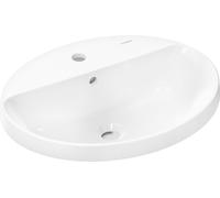 Hansgrohe Xuniva D lavabo encastré, avec trop-plein, 1 trou pour robinet, 550x450mm, blanc, 60160450 - 60160450