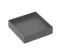 hansgrohe Xuniva Evo E vasque à poser 400/400, sans trou de robinetterie ni trop-plein, 60324760, Couleur: Gris ardoise mat