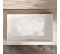 hansgrohe Xuniva evo E lavabo à poser 650/400, sans trou de robinetterie ni trop-plein, SmartClean, HygieneEffect, blanc, 63015450