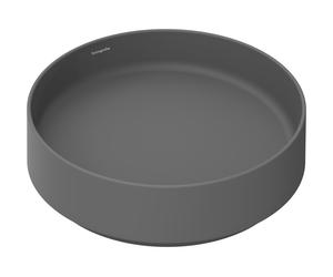 hansgrohe Xuniva evo S vasque à poser 400/400, sans trou de robinetterie ni trop-plein, 60323760, Couleur: Gris ardoise mat