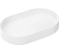 hansgrohe Xuniva Evo U lavabo à poser 650/400, sans trou de robinetterie ni trop-plein, SmartClean, HygieneEffect, blanc, 63009450