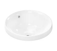 Hansgrohe Xuniva S lavabo encastrÃ©, Smart Clean, avec trop-plein, sans trou pour robinet, 400x400mm, blanc, 61054450 - 61054450