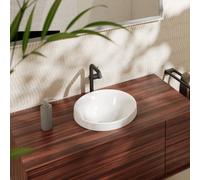 Hansgrohe Xuniva S lavabo encastré, avec trop-plein, sans trou pour robinet, 400x400mm, blanc, 60155450 - 60155450
