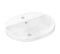 Hansgrohe Xuniva U lavabo encastrÃ©, avec trop-plein, 1 trou pour robinet, 550x450mm, blanc, 60161450 - 60161450