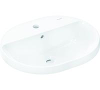 Hansgrohe Xuniva U lavabo encastrÃ©, SmartClean, avec trop-plein, 1 trou pour robinet, 550x450mm, blanc, 61064450 - 61064450