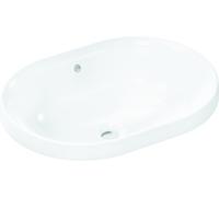 hansgrohe Xuniva U lavabo encastré, SmartClean, avec trop-plein, sans trou pour robinet, 550x400mm, blanc, 61062450