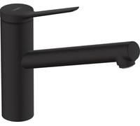hansgrohe Zesis M33 Mitigeur de cuisine 150 1 jet, noir mat, 74802670