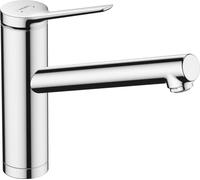hansgrohe Zesis M33 Mitigeur de cuisine ComfortZone 160, montage devant une fenêtre, 1 type de jet, chromé, saillie 220 mm, 74805000