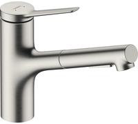 Hansgrohe Zesis M33 mitigeur de cuisine sur pied acier inoxydable 74821800
