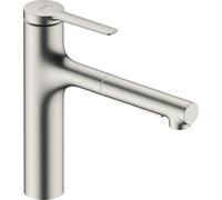 Hansgrohe Zesis M33 mitigeur de cuisine sur pied acier inoxydable 74823800