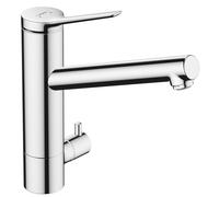 Hansgrohe Mitigeur de cuisine Zesis M33 ComfortZone 200, chrome, saillie 220 mm, robinet d'arrêt