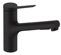 hansgrohe Zesis M33 150 mélangeur de cuisine 74800670 douchette, 2jet, noir mat