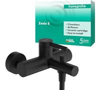 Hansgrohe Mitigeur monocommandé pour bain Zesis S 74420670 2 consommateurs Saillie 175 mm Noir mat