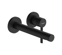 hansgrohe Zesis S Mitigeur de lavabo 74750670 encastré pour montage mural avec bec 19,4 cm, noir mat