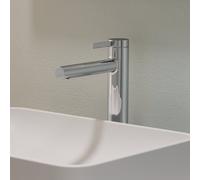 hansgrohe Zesis S Mitigeur monocommandé de lavabo 230 CoolStart pour lavabos à poser, avec vidage à tirette, 74730000, Couleur: chrome