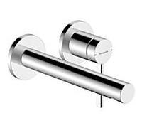 hansgrohe Zesis S Mitigeur monocommandé pour lavabo encastré, montage mural, bec 194mm, 74750000, Couleur: chrome
