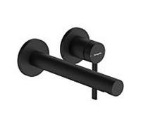 hansgrohe Zesis S mitigeur lavabo 74750670 encastré pour montage mural avec bec verseur 19,4 cm, noir mat